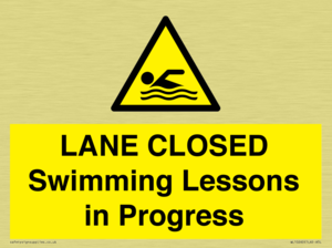 LANE CLOSED Swimming Lessons in Progress